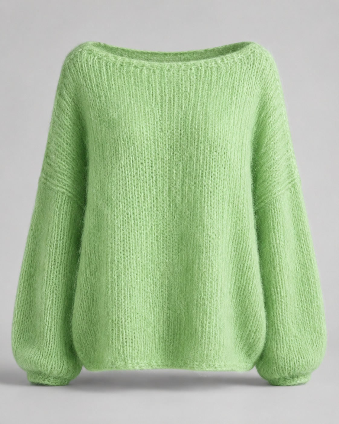 Oversize-Mohair-Strickpullover - Rückseite