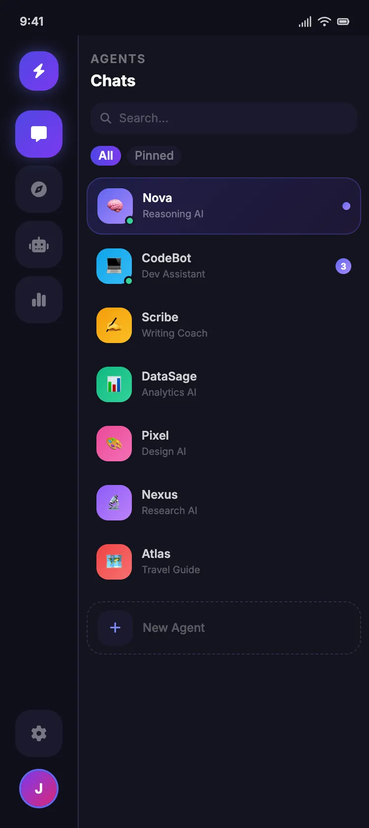 AI chat screen