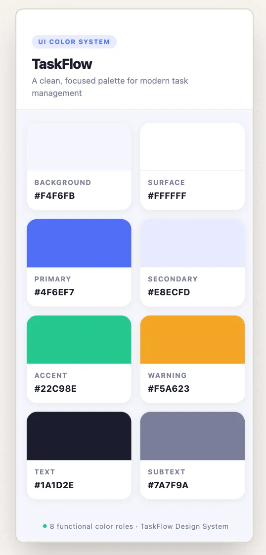 Color palette generation