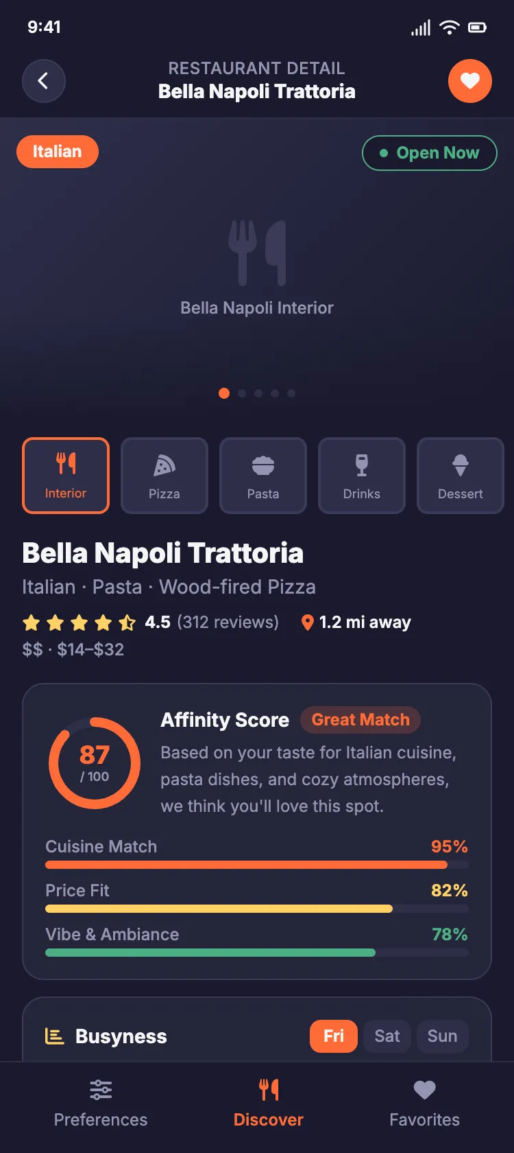 Restaurant Roulette template preview