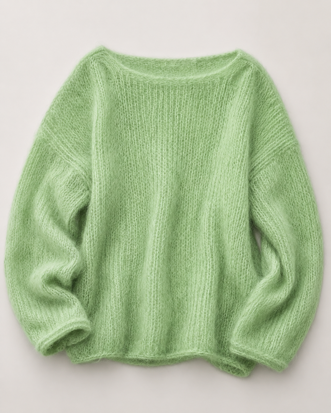 Oversize-Mohair-Strickpullover - Detail