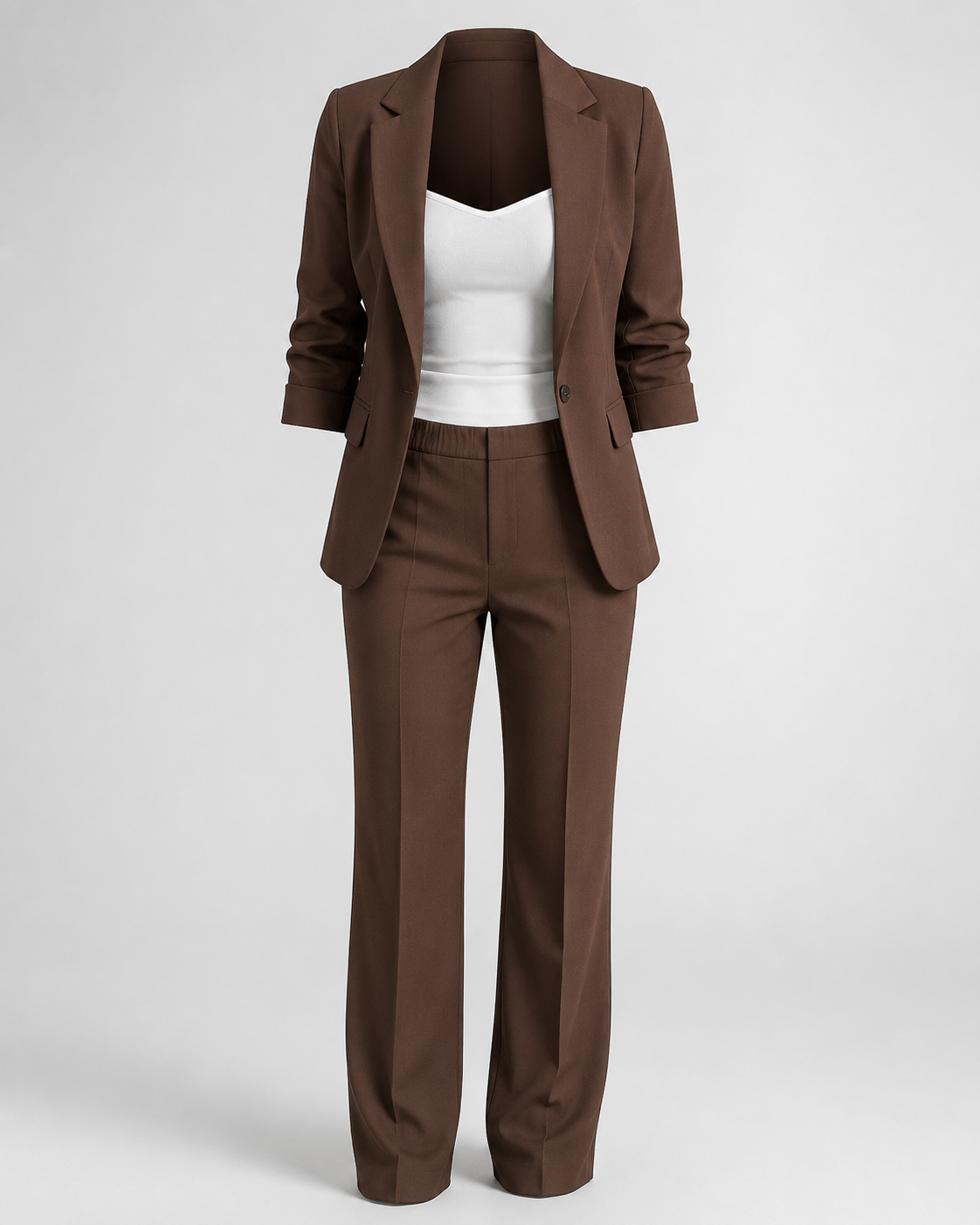 Elegantes Zweiteiler-Blazer-Set - Rückseite