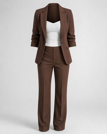 Elegantes Zweiteiler-Blazer-Set - Rückseite
