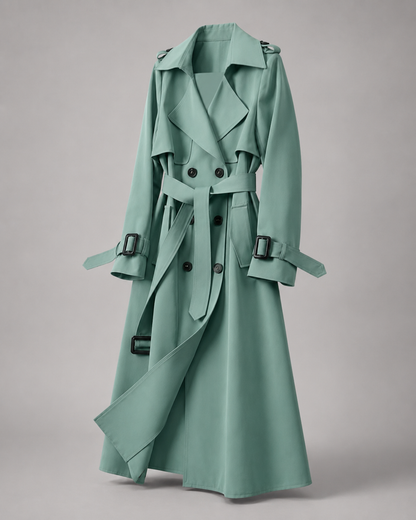 Klassischer Trenchcoat mit Gürtel - Detail