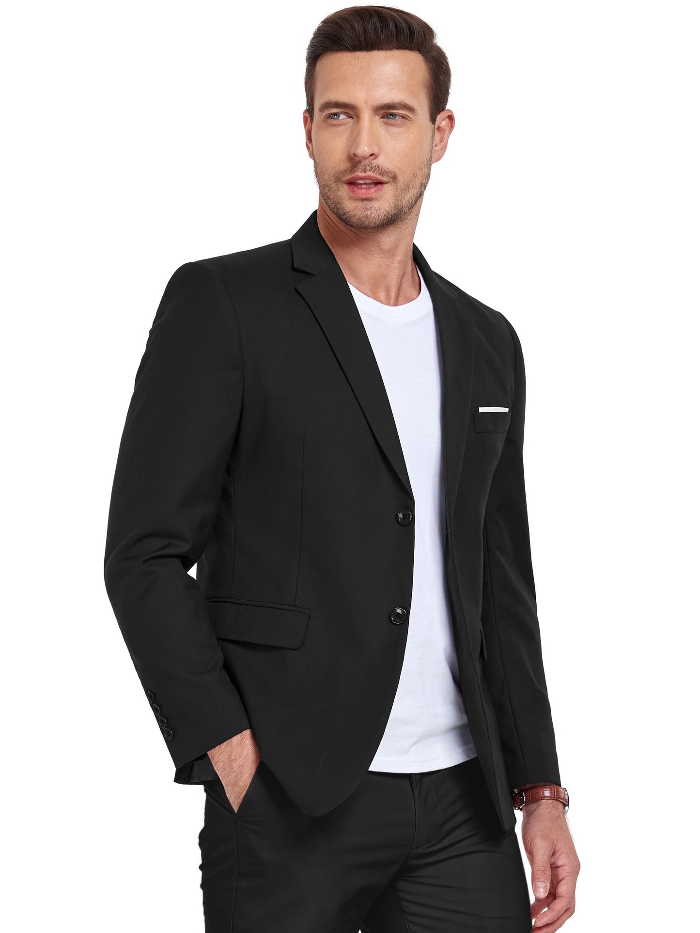 Classic Notch Lapel Men's Blazer product view